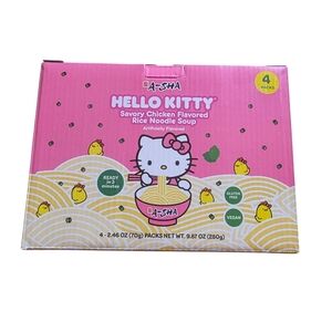 Hello Kitty Savory Chicken Flavored Dry Rice Noodle Soup Exp Date 4/14/26
